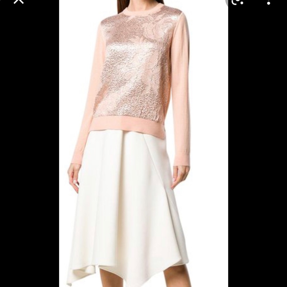 Tory Burch Cloque-front Sweater